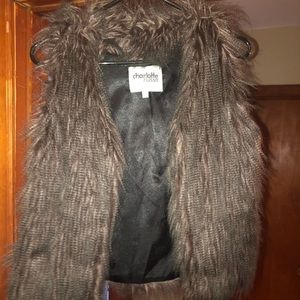 Faux fur vest